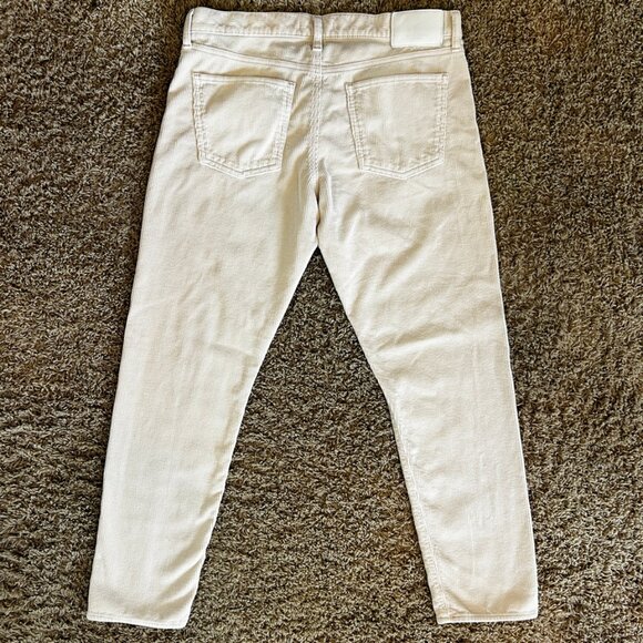 MOUSSY VINTAGE Japan Ailey Corduroy Straight Leg Pants Off White Size 30 - Picture 4 of 8